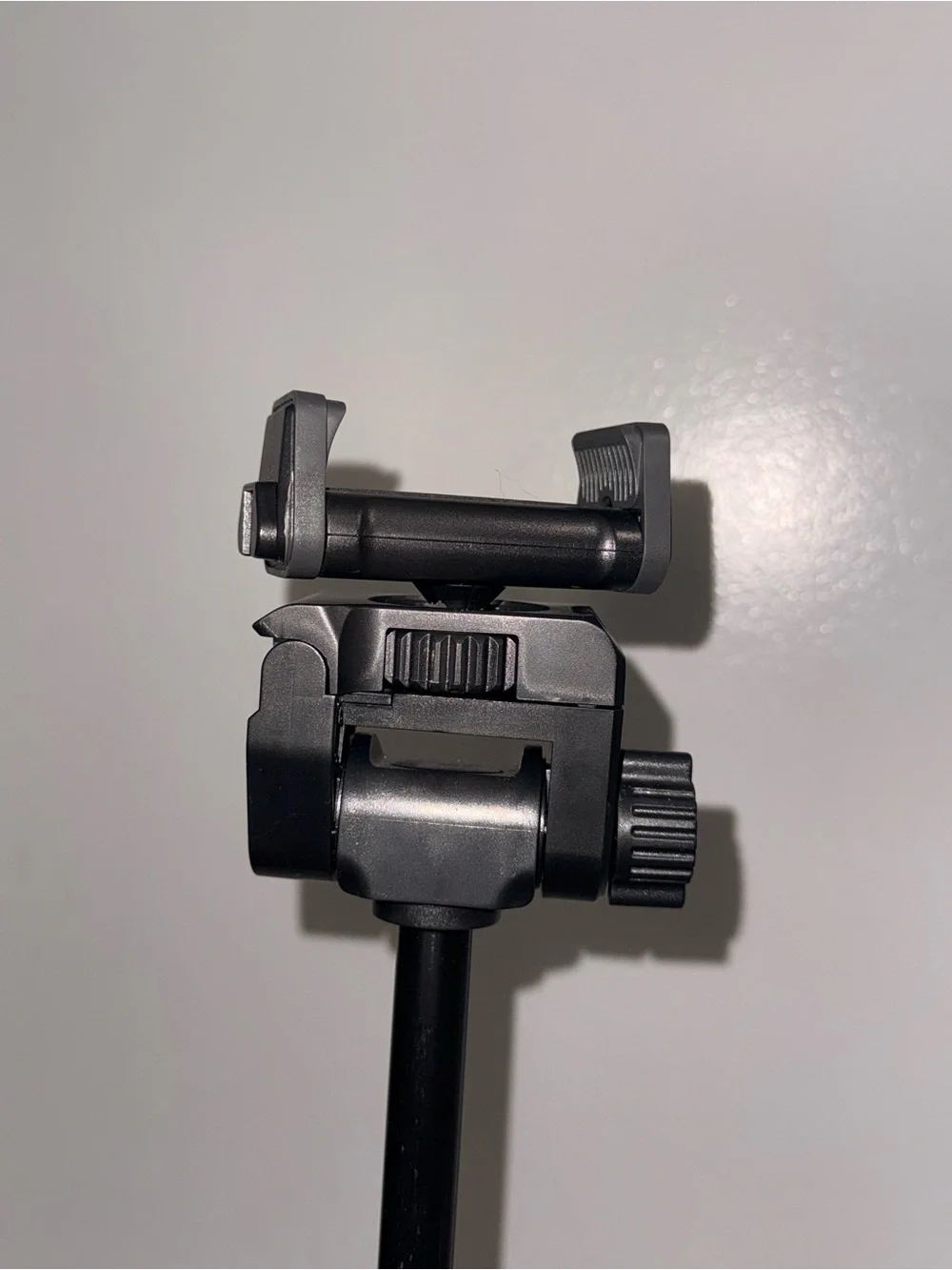 Portable Black Camera Tripod with Phone Mount
